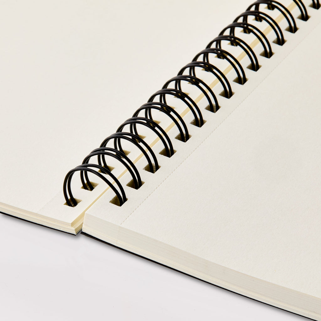12" X 9" Spiral Sketch Book, 75 Sheets of White, Acid Free, Perforated Premium Drawing Paper