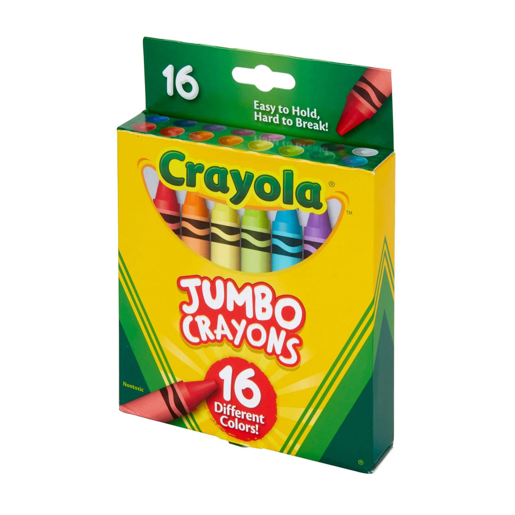 Jumbo Crayon Set, 16 Ct, Kindergarten School Supplies, Toddler Crayons, Gifts for Toddlers