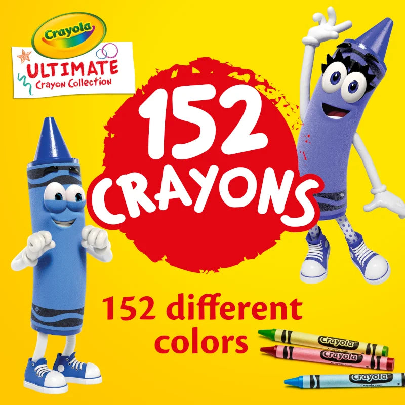 Ultimate Crayon Collection, Back to School Supplies, Teacher Supplies, 152 Bulk Crayons
