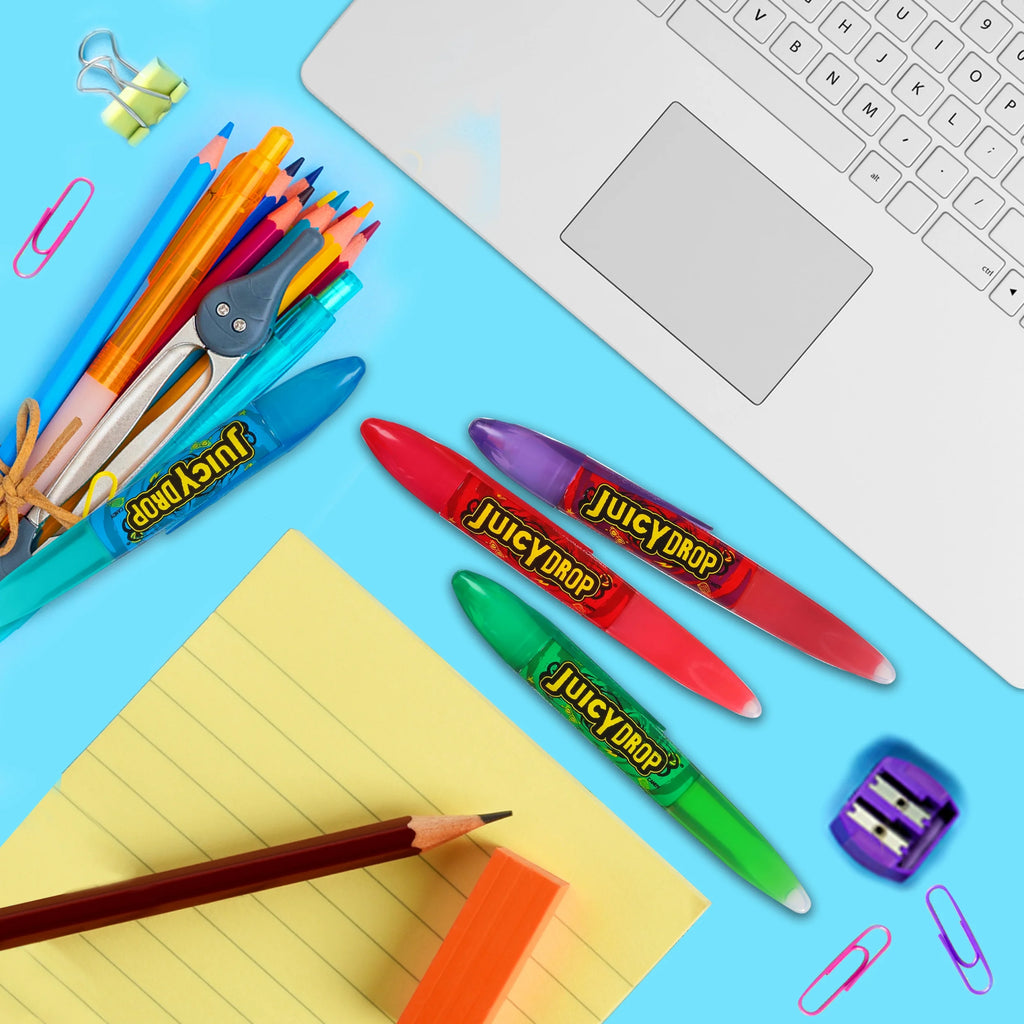 Candy, Assorted Fruity Flavors, Sour Gel Candy, .5 Oz, Pen (Flavor May Vary)