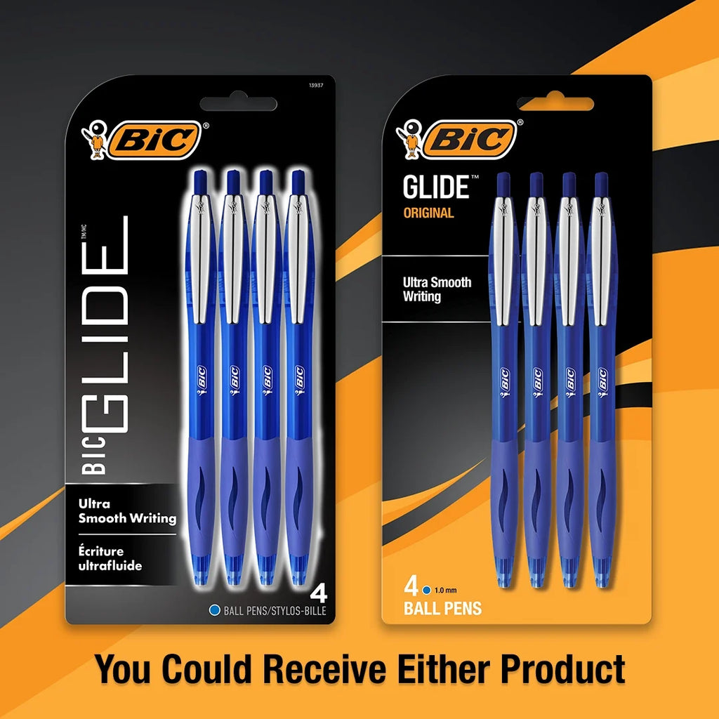 Glide Ballpoint Pen, Medium Point, 1.0 Mm, Blue Ink, 4 Count