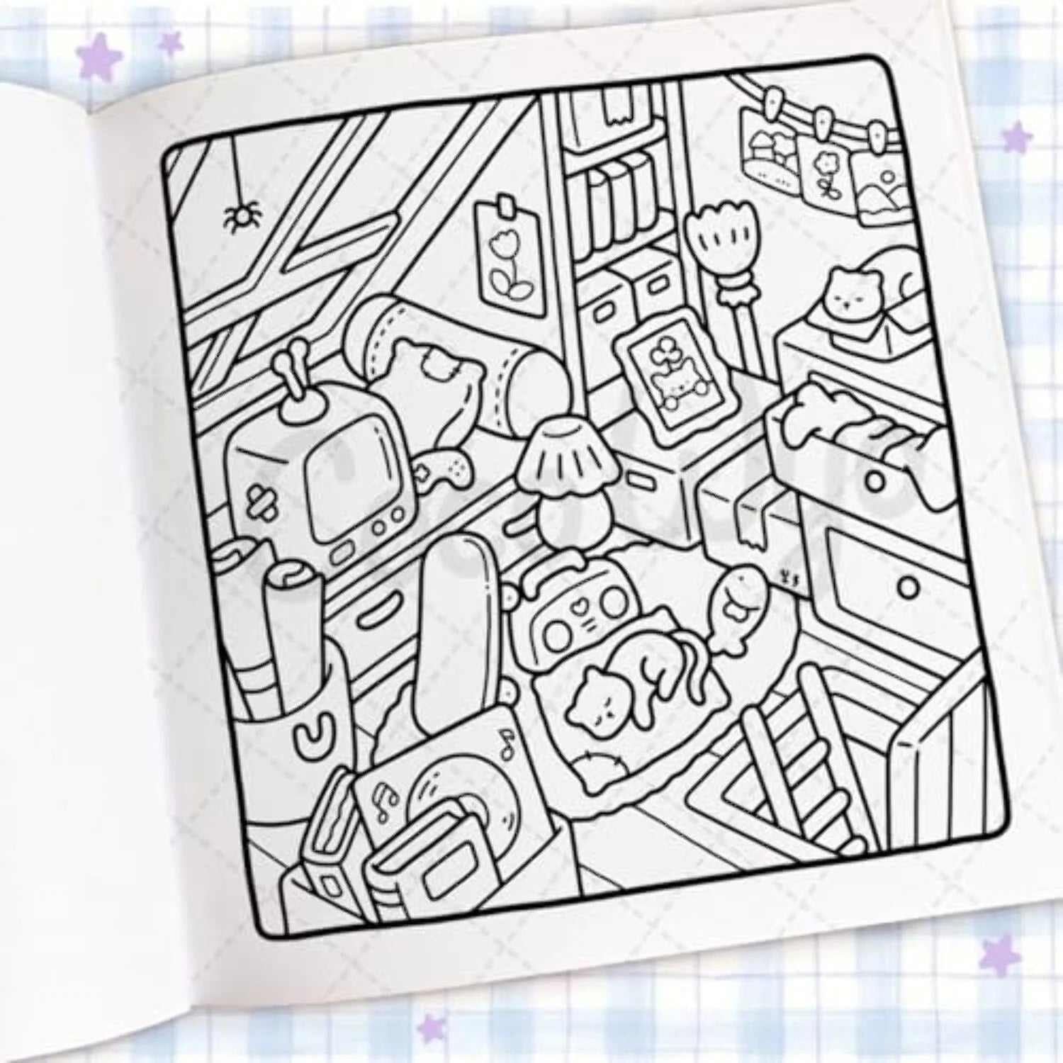 : Cozy Corner: Coloring Book for Adults and Kids, 96 Pages (Paperback)