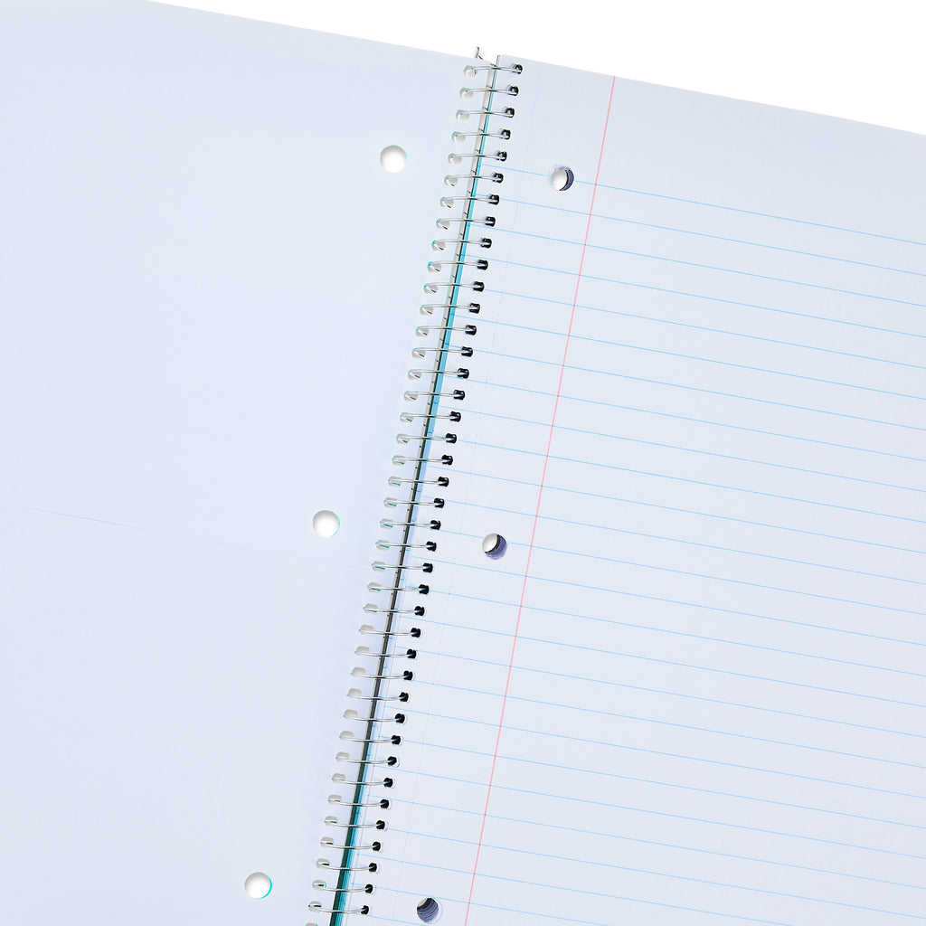 (4 Pack) Pen + Gear Wide Ruled 1-Subject Notebook, 10.5" X 8", Blue, 100 Sheets