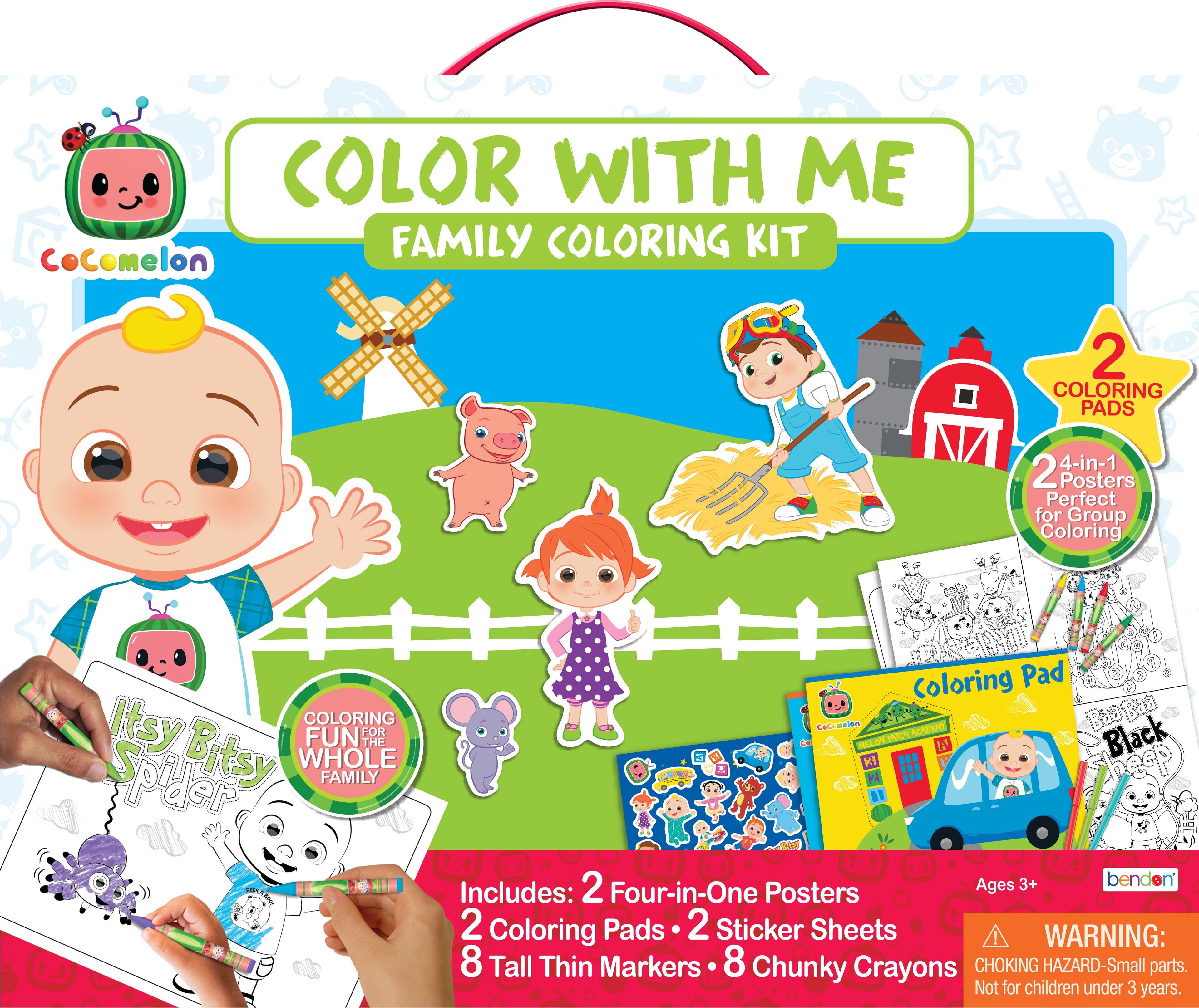 Color with Me Family Coloring Art & Craft Kit; Unisex Set for Children