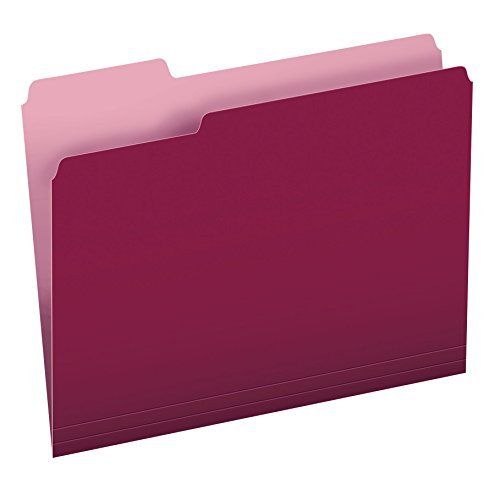 Esselte Corporation PFX152 1-3 BUR Pendaflex Two-Tone Color File Folder