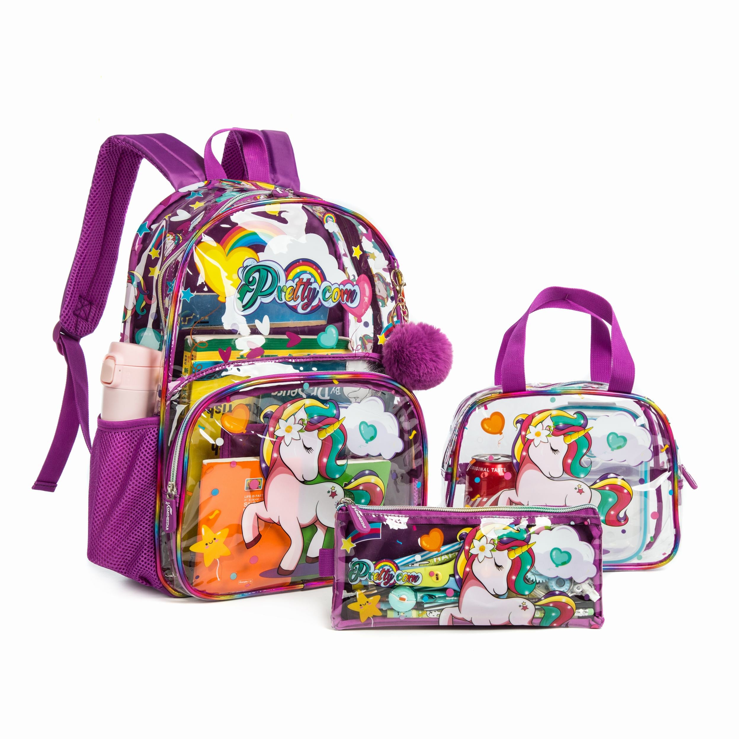 Lightweight Waterproof Kids Backpack – Animal Print Unisex School Bag Set