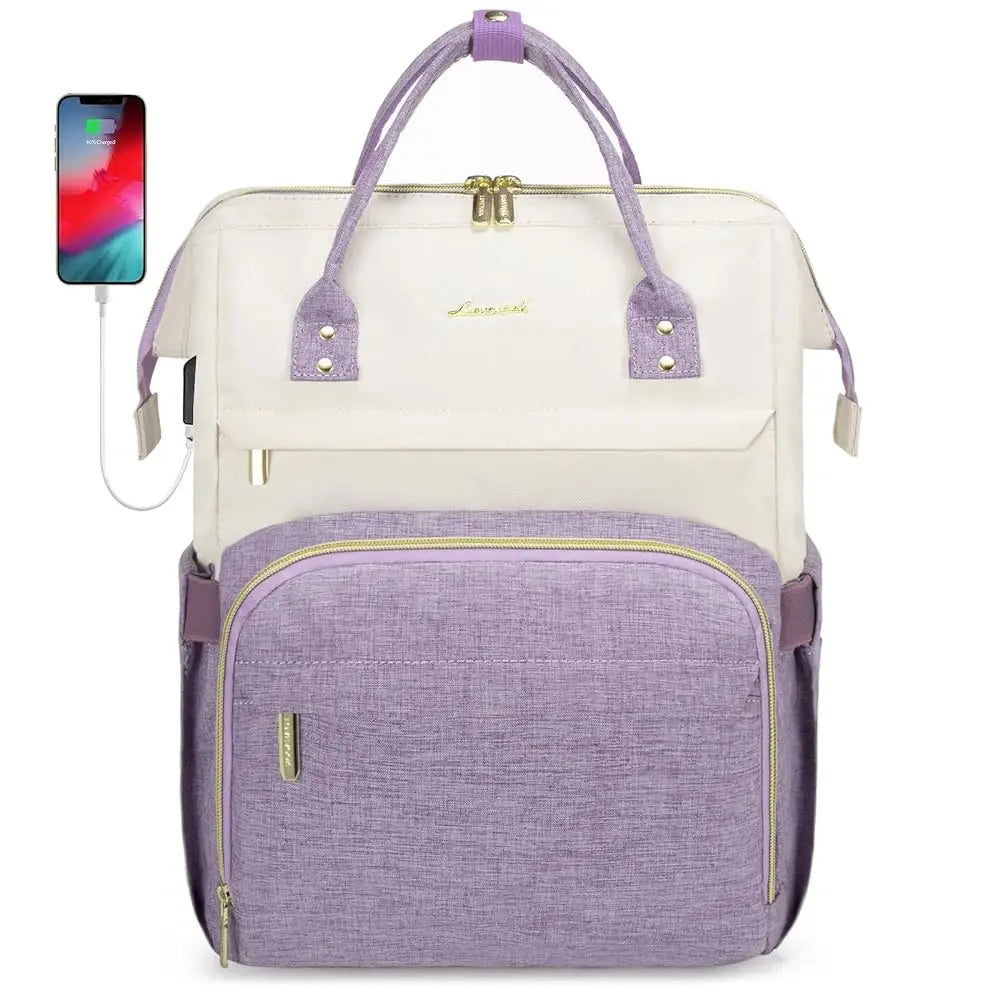 Lovevook 2024 14 15.6 17 Inch Large Cute Laptop Backpack for Women Oxford Waterproof Travel School Work Bag Luxury Lady Backpack