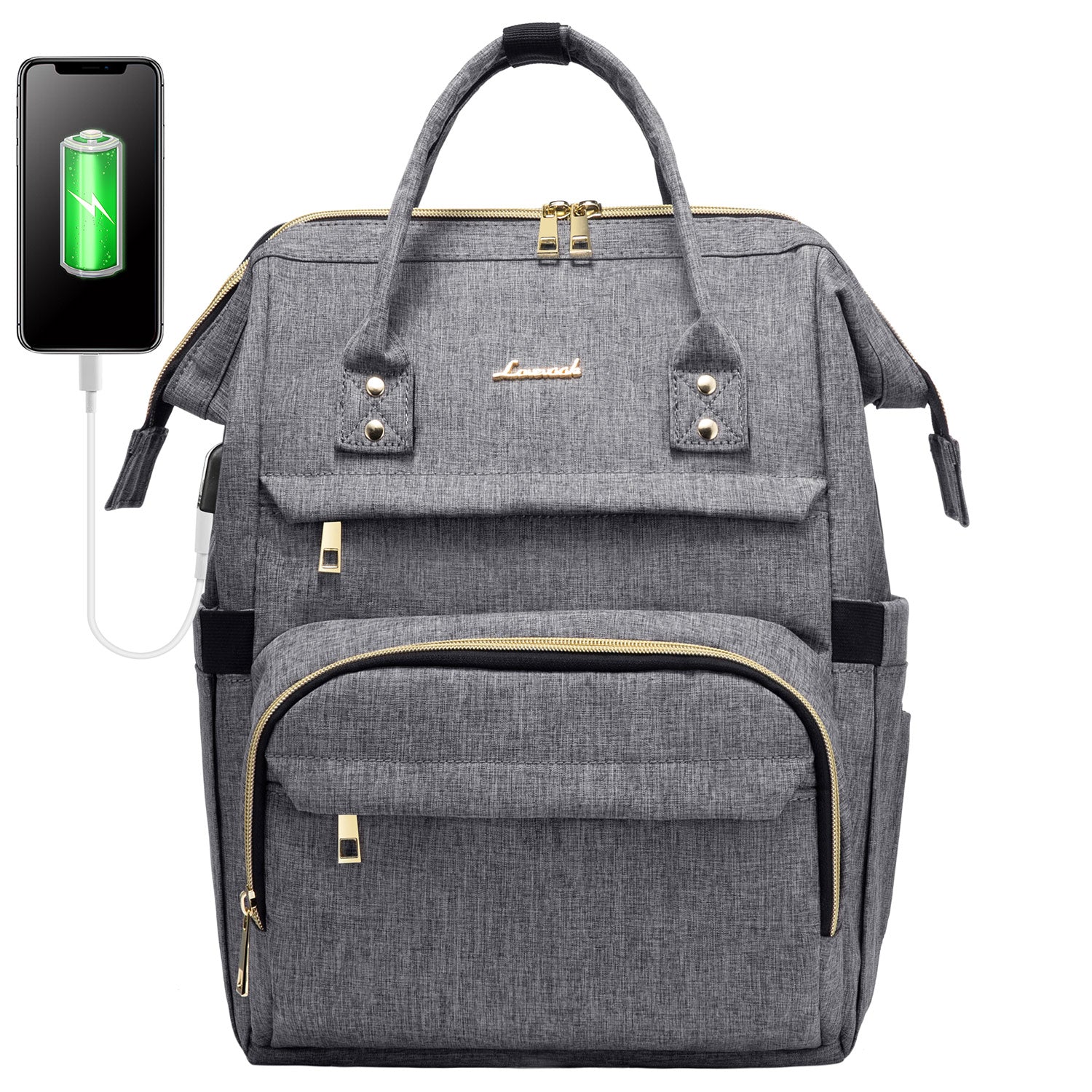 LOVEVOOK Laptop Backpack 13-17" USB Travel School Bag for Women Business