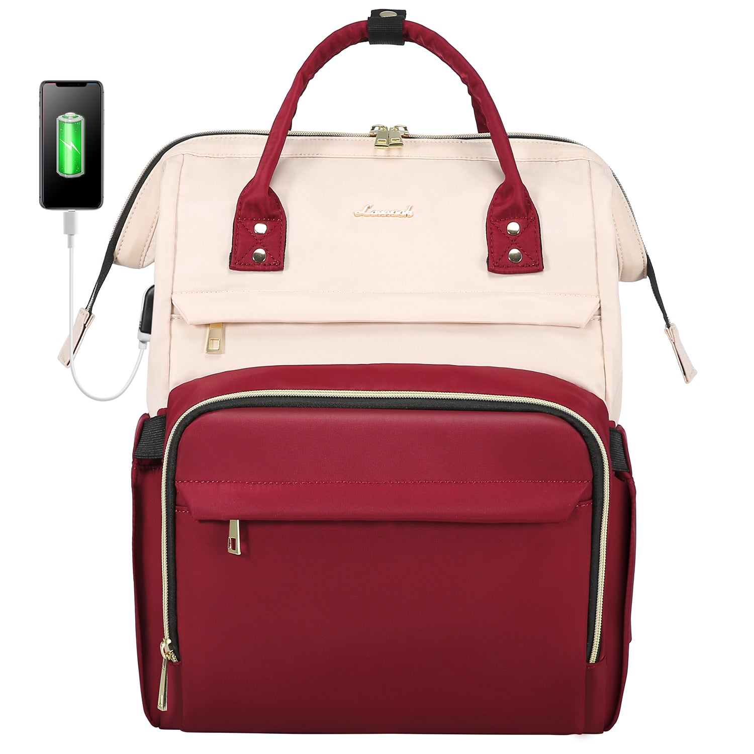 LOVEVOOK Laptop Backpack 13-17" USB Travel School Bag for Women Business