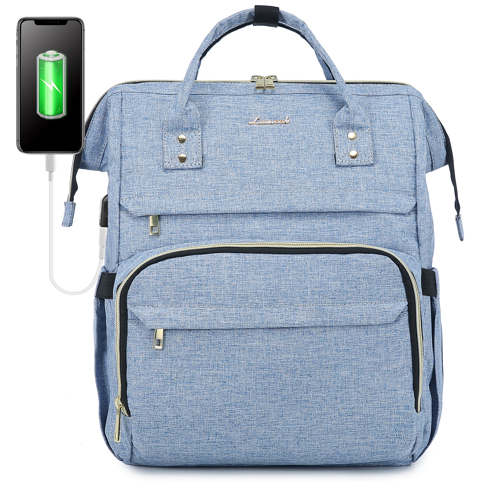 LOVEVOOK Laptop Backpack 13-17" USB Travel School Bag for Women Business