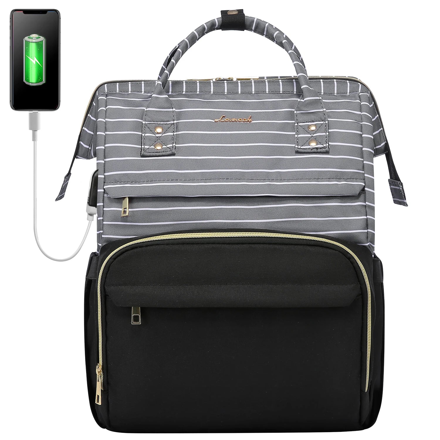 Lovevook 2024 14 15.6 17 Inch Large Cute Laptop Backpack for Women Oxford Waterproof Travel School Work Bag Luxury Lady Backpack