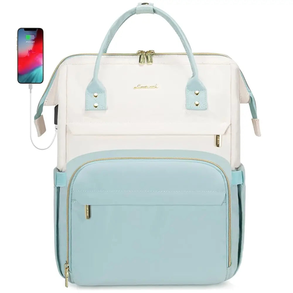Lovevook 2024 14 15.6 17 Inch Large Cute Laptop Backpack for Women Oxford Waterproof Travel School Work Bag Luxury Lady Backpack