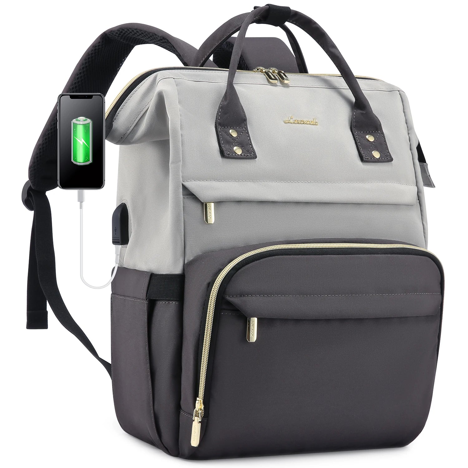 Lovevook 2024 14 15.6 17 Inch Large Cute Laptop Backpack for Women Oxford Waterproof Travel School Work Bag Luxury Lady Backpack