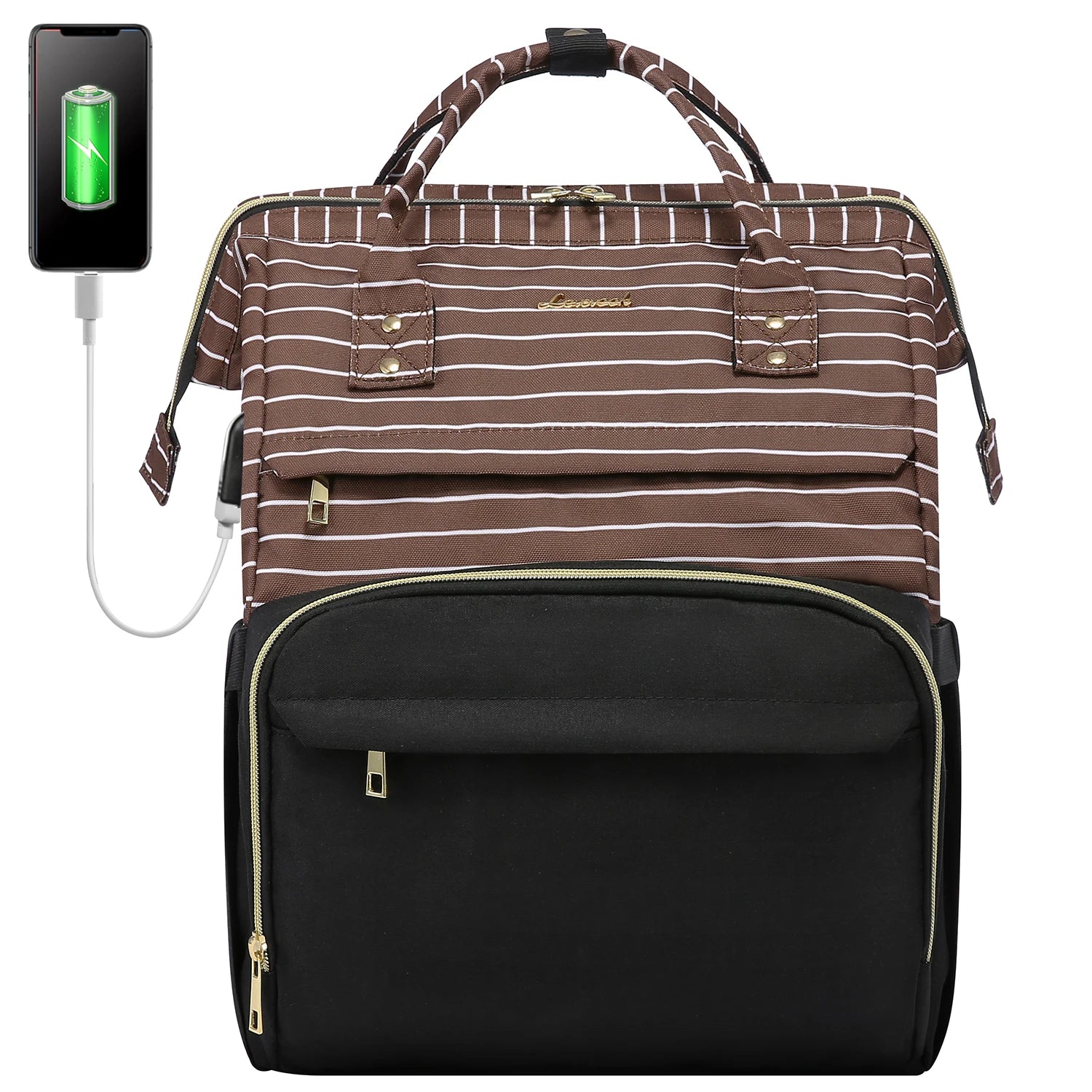 Lovevook 2024 14 15.6 17 Inch Large Cute Laptop Backpack for Women Oxford Waterproof Travel School Work Bag Luxury Lady Backpack