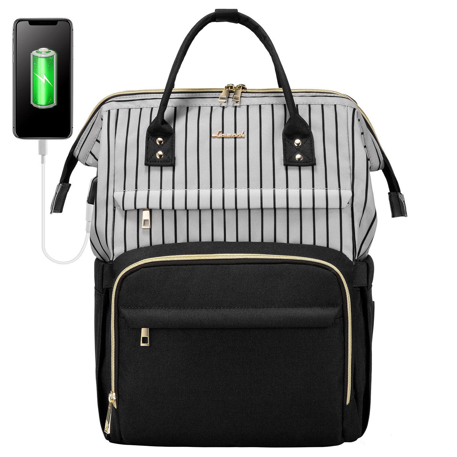 LOVEVOOK Laptop Backpack 13-17" USB Travel School Bag for Women Business
