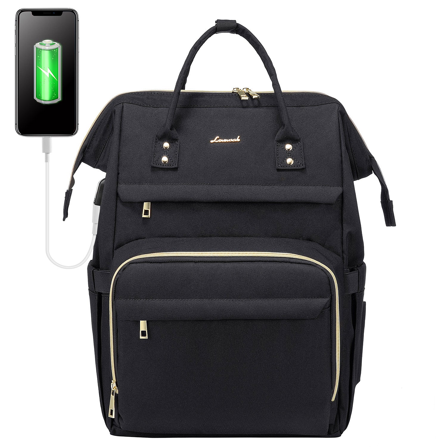 LOVEVOOK Laptop Backpack 13-17" USB Travel School Bag for Women Business