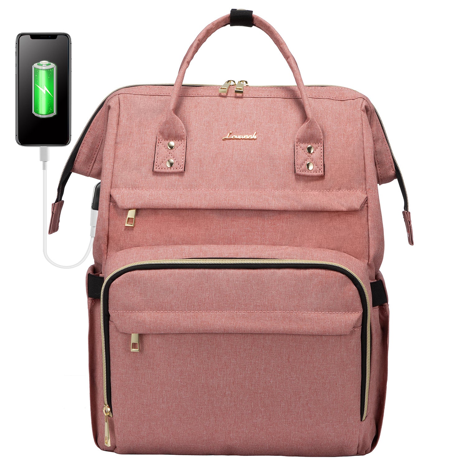 LOVEVOOK Laptop Backpack 13-17" USB Travel School Bag for Women Business