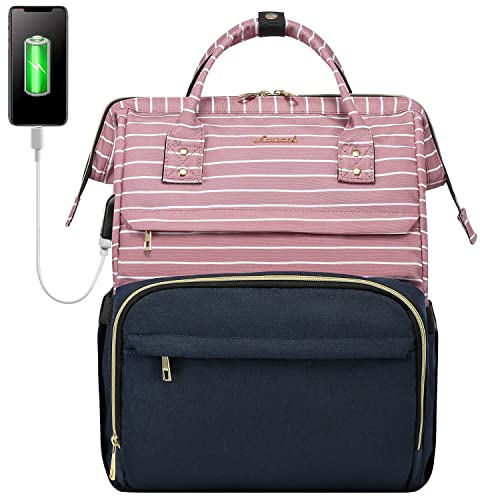LOVEVOOK Laptop Backpack 13-17" USB Travel School Bag for Women Business