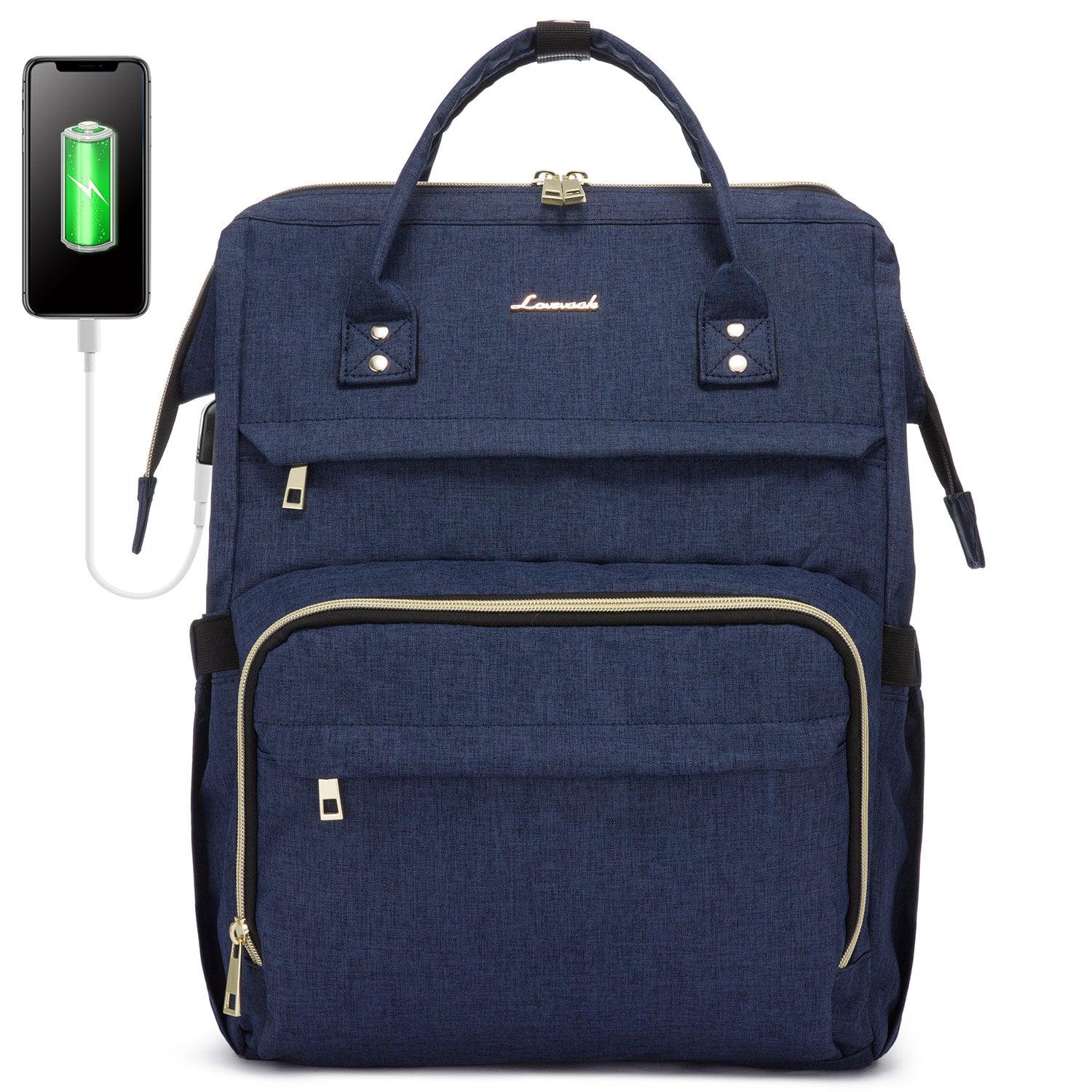 LOVEVOOK Laptop Backpack 13-17" USB Travel School Bag for Women Business