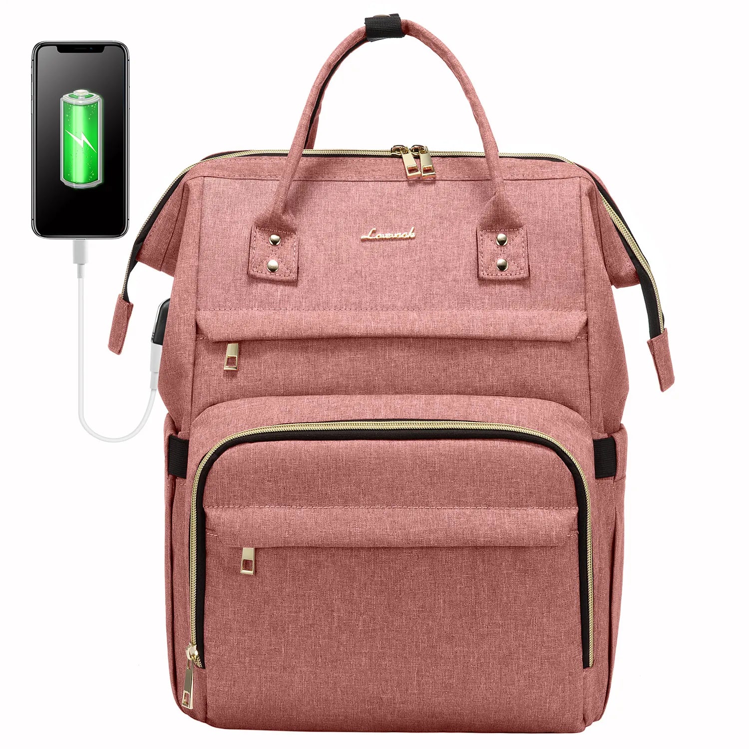 Lovevook 2024 14 15.6 17 Inch Large Cute Laptop Backpack for Women Oxford Waterproof Travel School Work Bag Luxury Lady Backpack