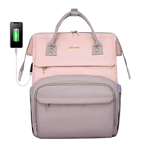 LOVEVOOK Laptop Backpack 13-17" USB Travel School Bag for Women Business