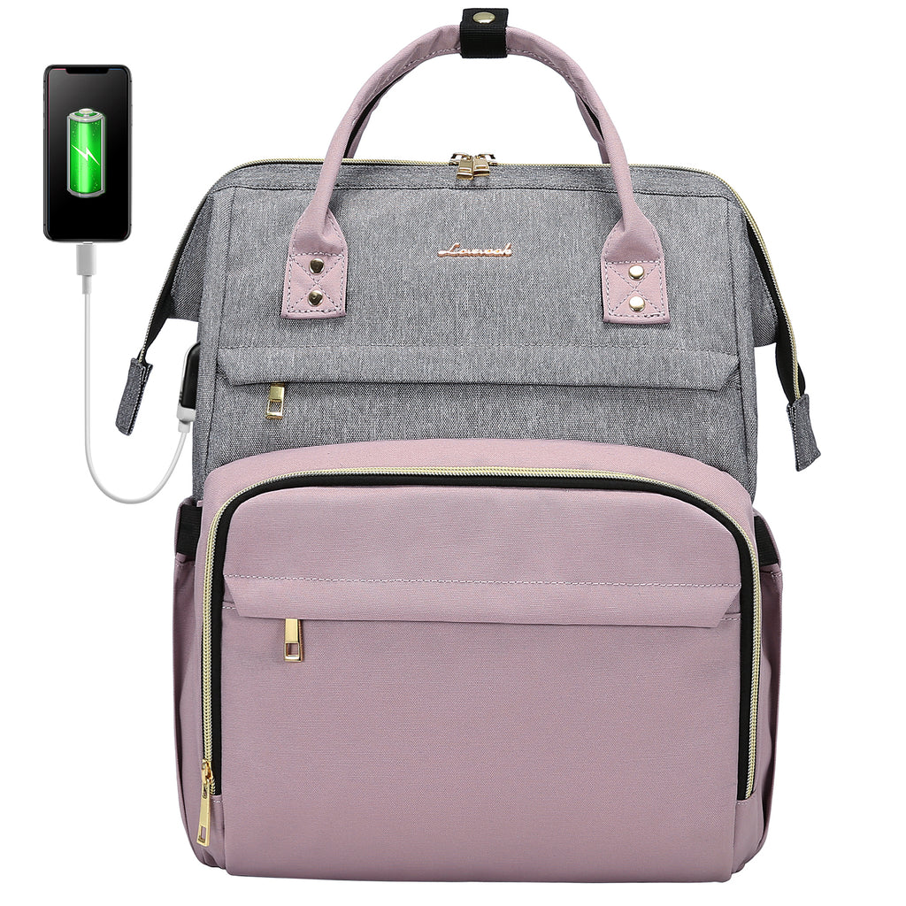 LOVEVOOK Laptop Backpack 13-17" USB Travel School Bag for Women Business