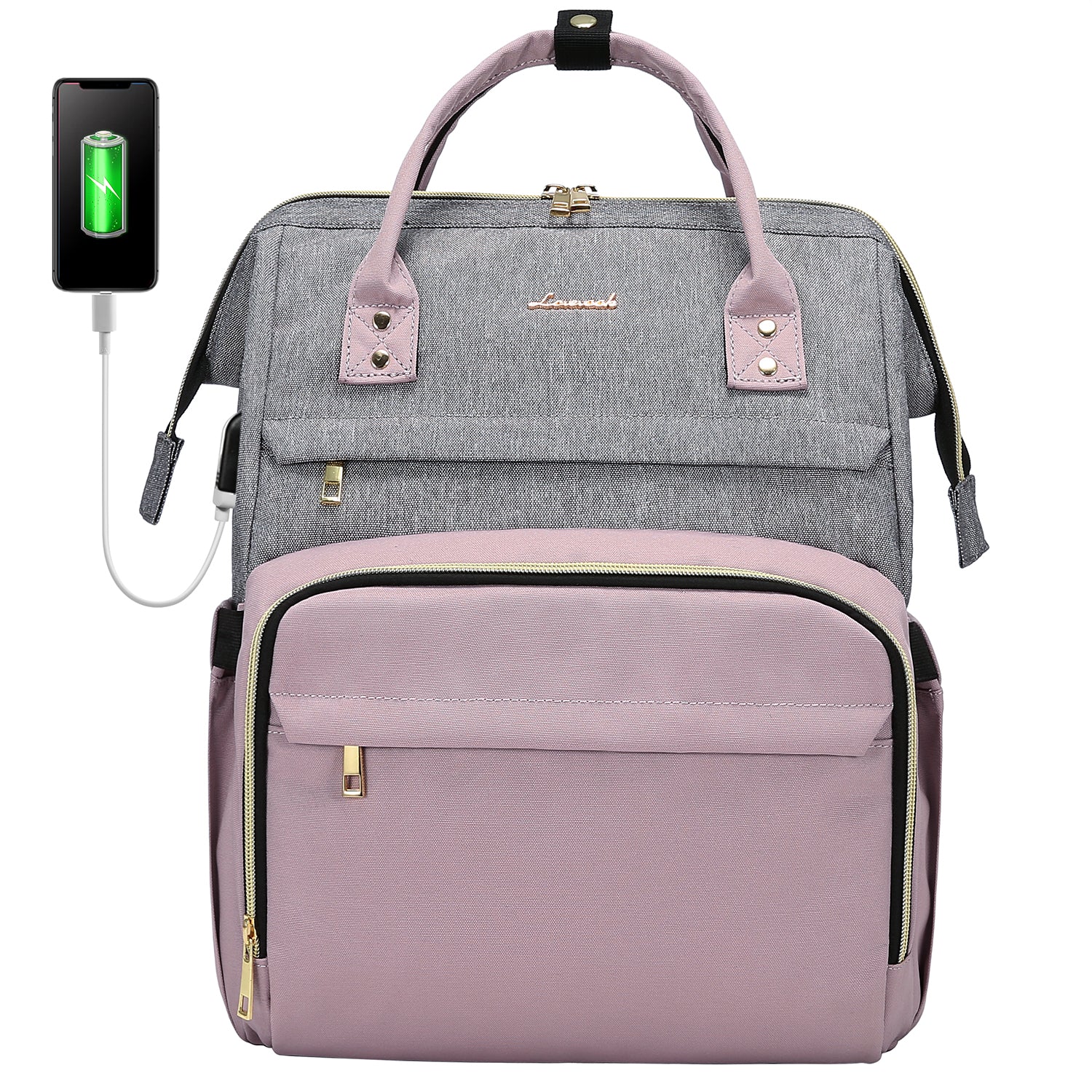 LOVEVOOK Laptop Backpack 13-17" USB Travel School Bag for Women Business