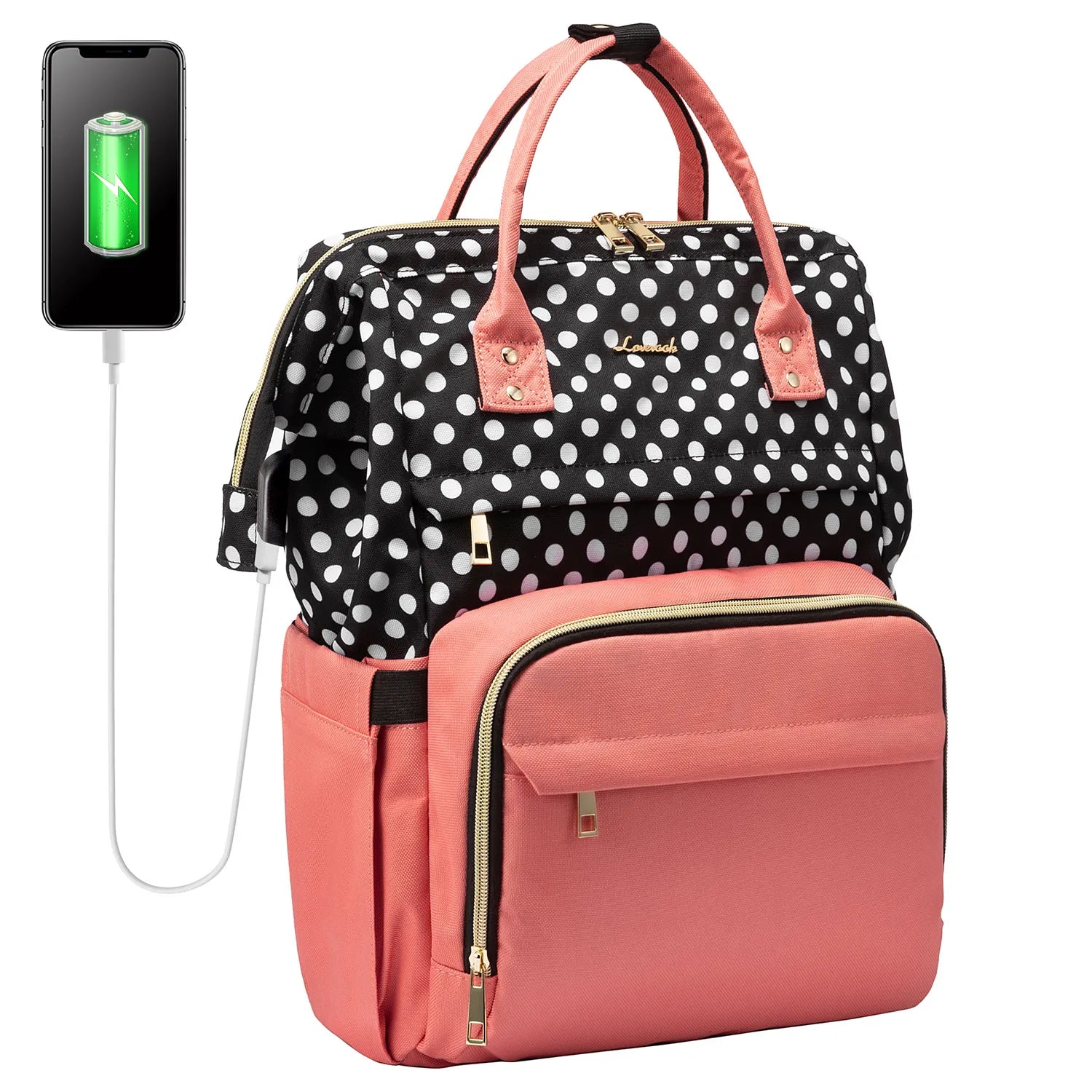Lovevook 2024 14 15.6 17 Inch Large Cute Laptop Backpack for Women Oxford Waterproof Travel School Work Bag Luxury Lady Backpack