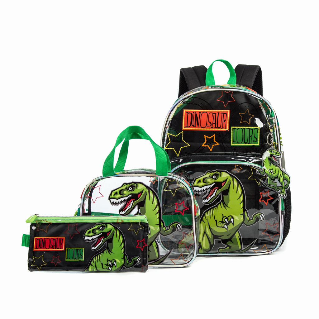 Lightweight Waterproof Kids Backpack – Animal Print Unisex School Bag Set