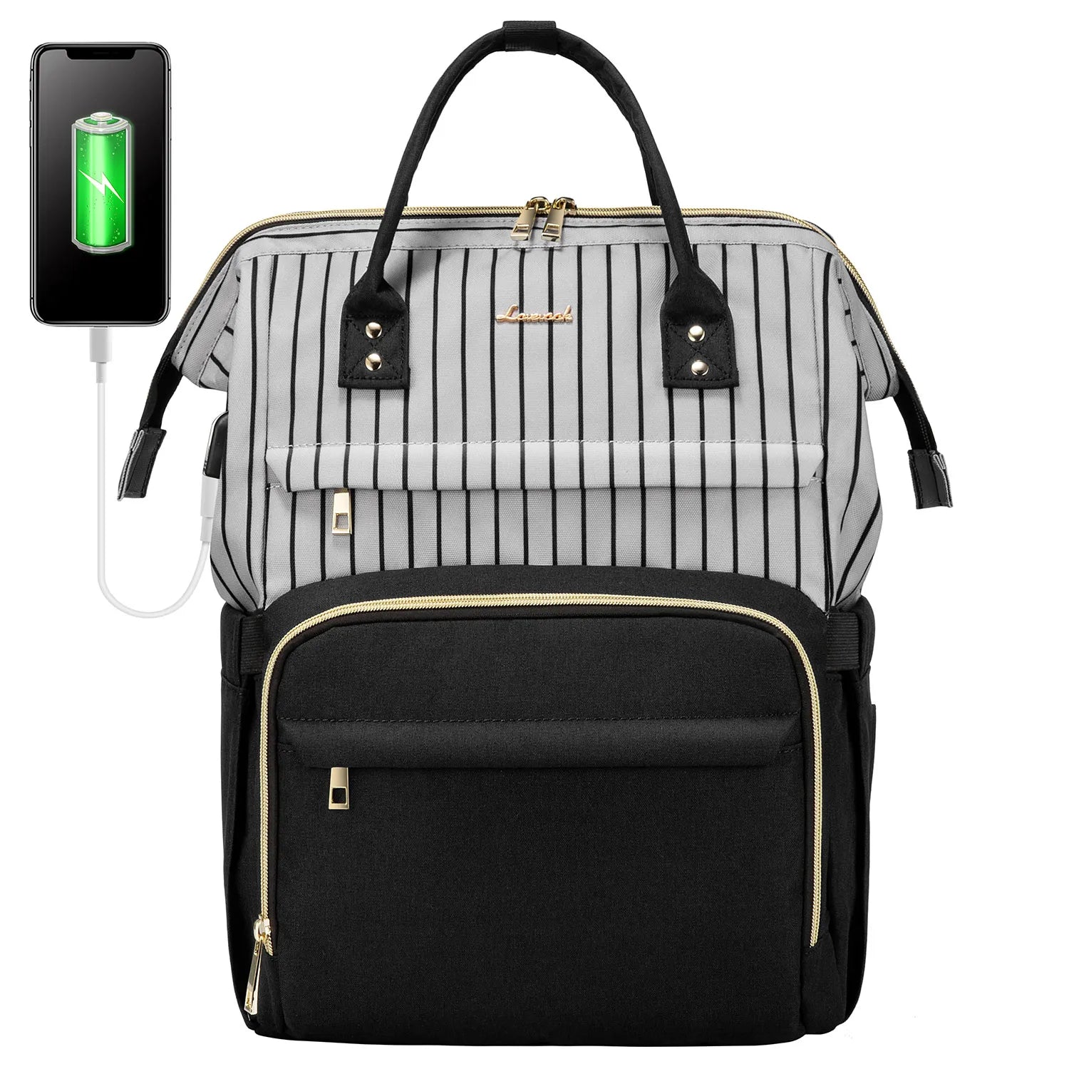 Lovevook 2024 14 15.6 17 Inch Large Cute Laptop Backpack for Women Oxford Waterproof Travel School Work Bag Luxury Lady Backpack