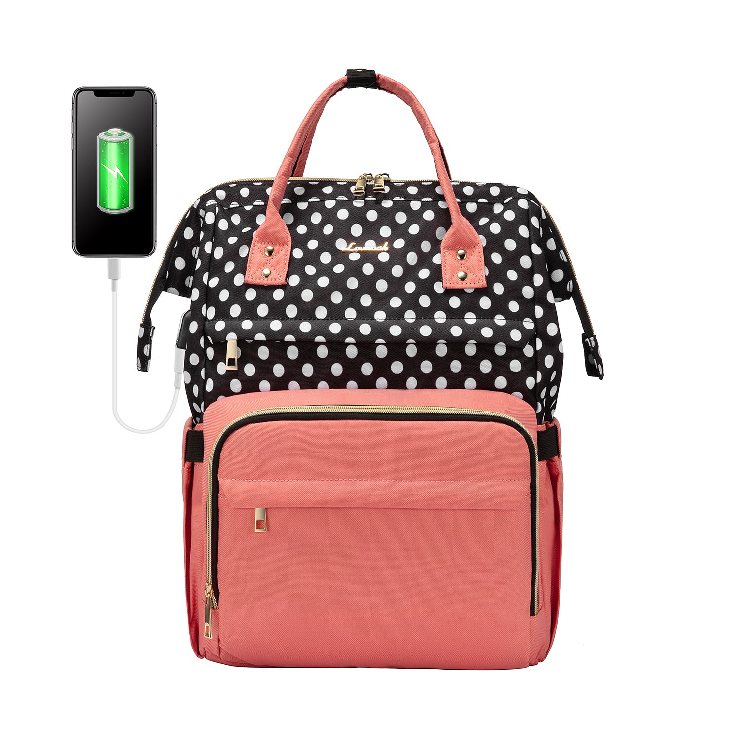 LOVEVOOK Laptop Backpack 13-17" USB Travel School Bag for Women Business
