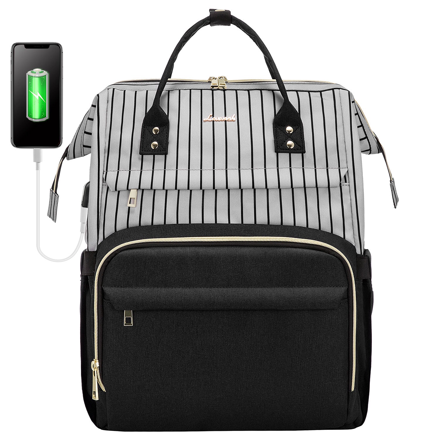 LOVEVOOK Laptop Backpack 13-17" USB Travel School Bag for Women Business