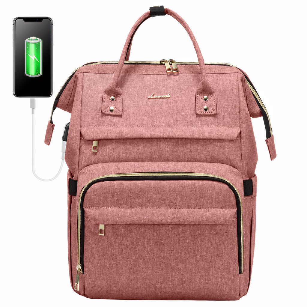 LOVEVOOK Laptop Backpack 13-17" USB Travel School Bag for Women Business