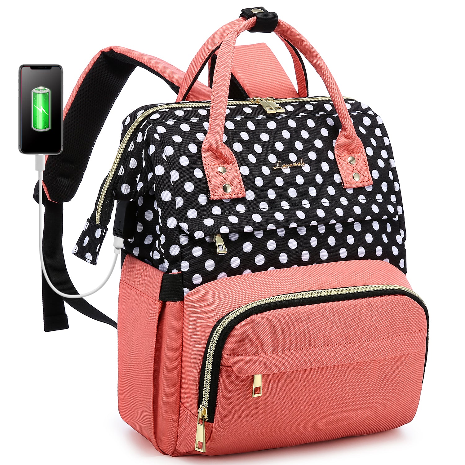 LOVEVOOK Laptop Backpack 13-17" USB Travel School Bag for Women Business