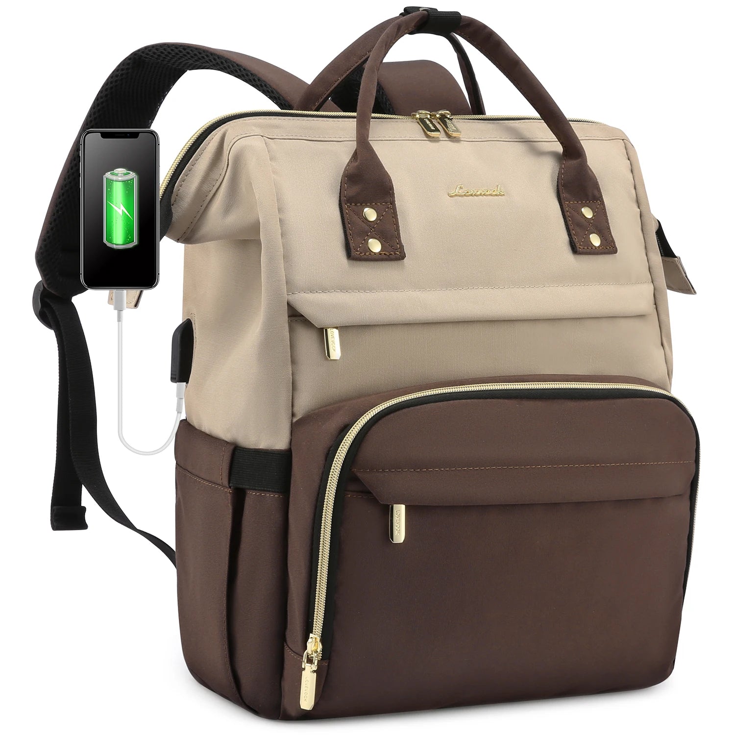 Lovevook 2024 14 15.6 17 Inch Large Cute Laptop Backpack for Women Oxford Waterproof Travel School Work Bag Luxury Lady Backpack