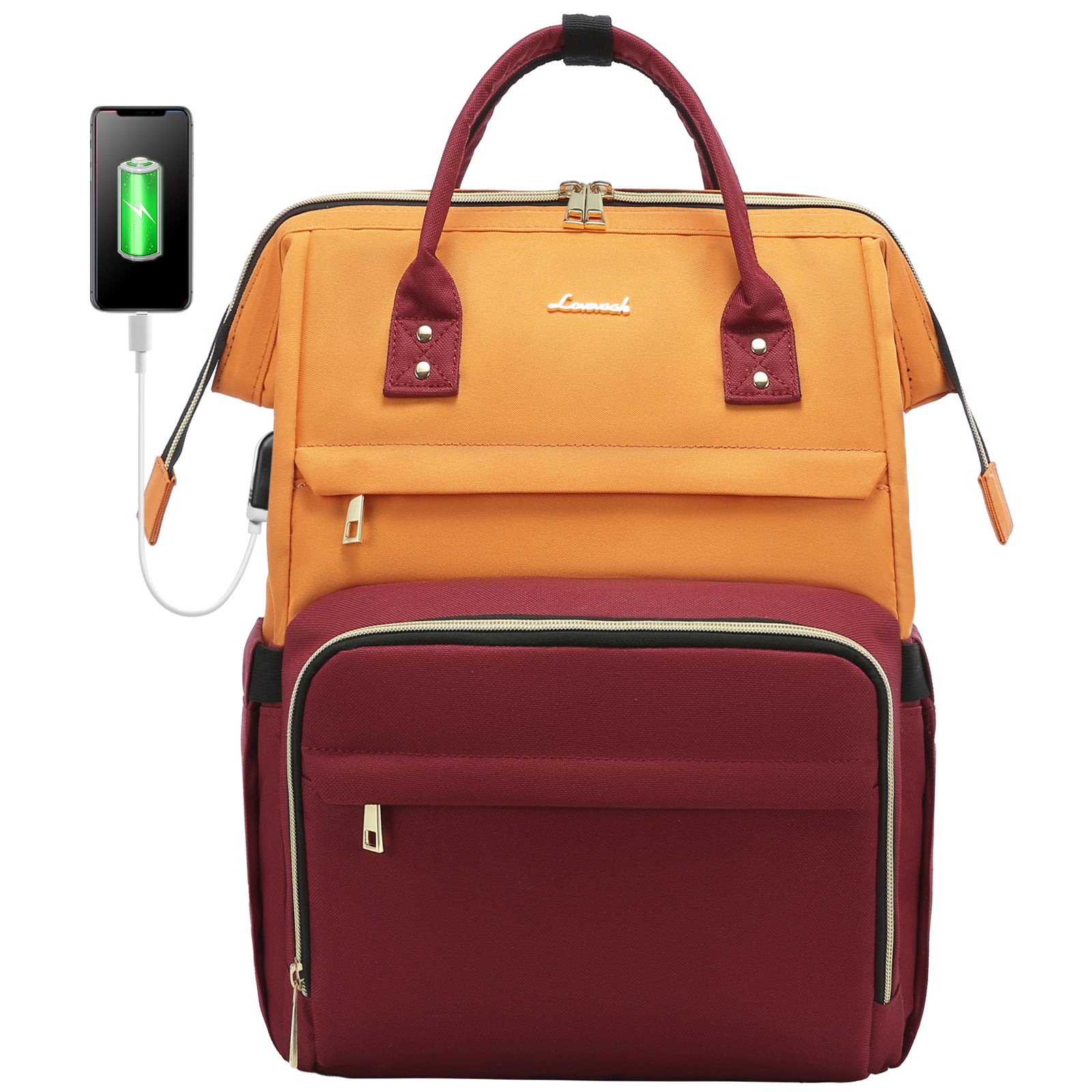 LOVEVOOK Laptop Backpack 13-17" USB Travel School Bag for Women Business