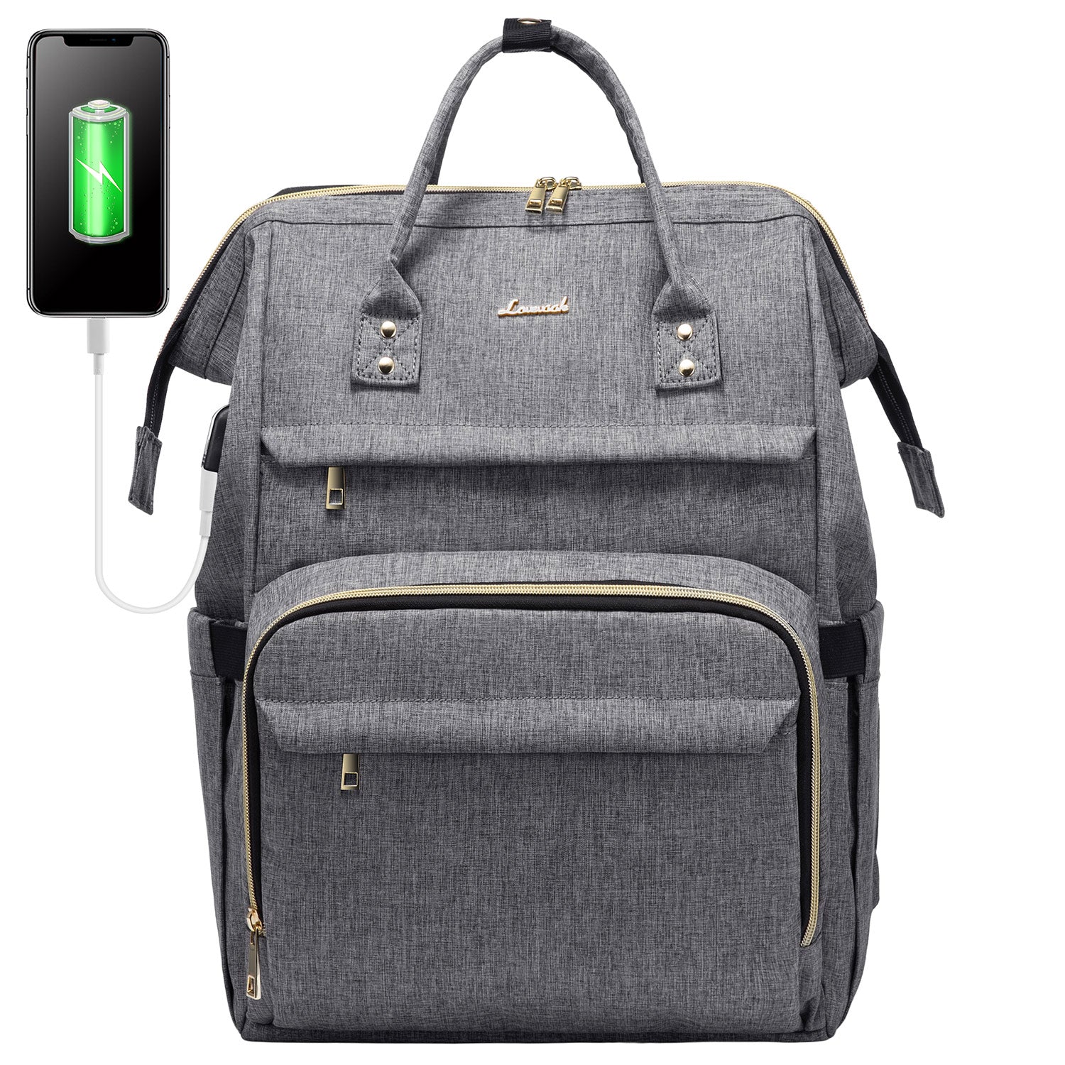 LOVEVOOK Laptop Backpack 13-17" USB Travel School Bag for Women Business