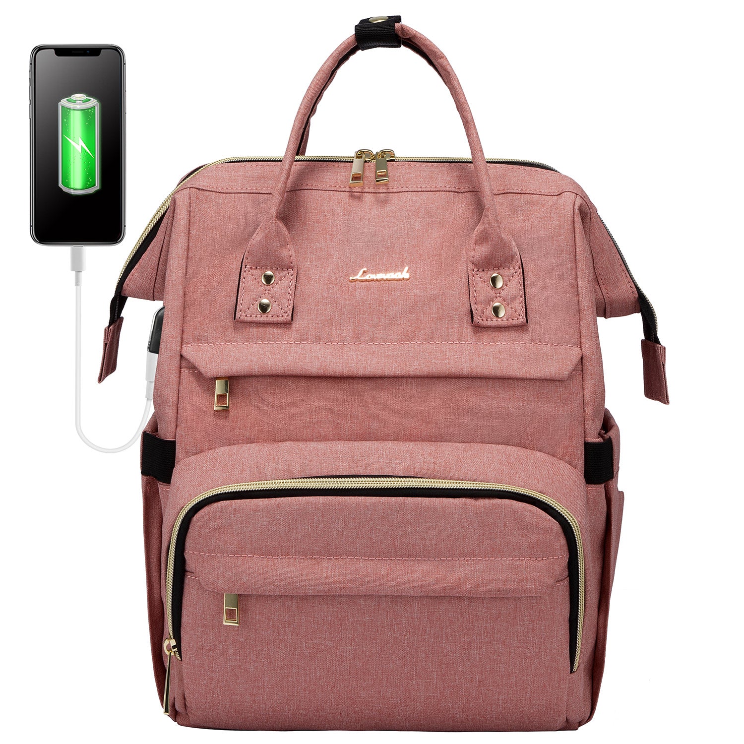 LOVEVOOK Laptop Backpack 13-17" USB Travel School Bag for Women Business