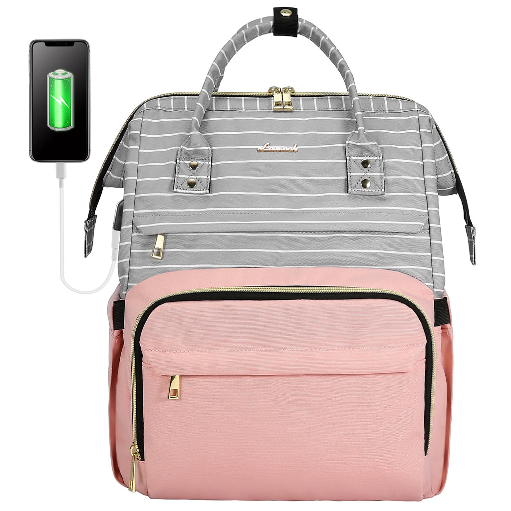 Lovevook 2024 14 15.6 17 Inch Large Cute Laptop Backpack for Women Oxford Waterproof Travel School Work Bag Luxury Lady Backpack