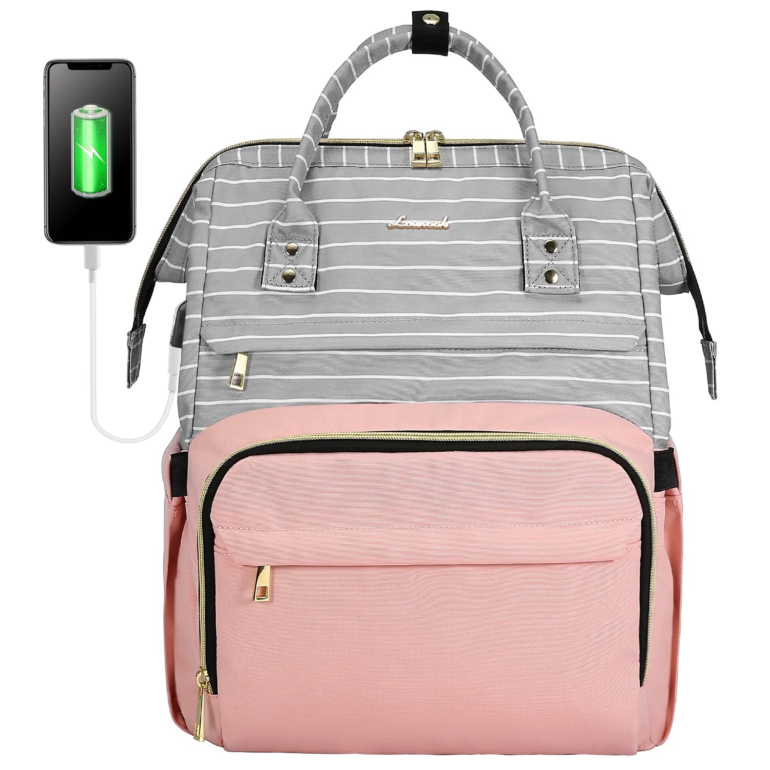 Lovevook 2024 14 15.6 17 Inch Large Cute Laptop Backpack for Women Oxford Waterproof Travel School Work Bag Luxury Lady Backpack