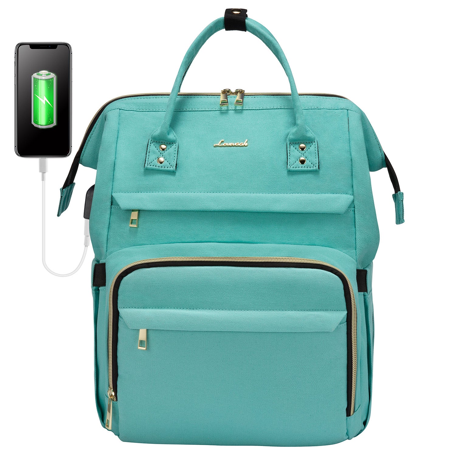 LOVEVOOK Laptop Backpack 13-17" USB Travel School Bag for Women Business