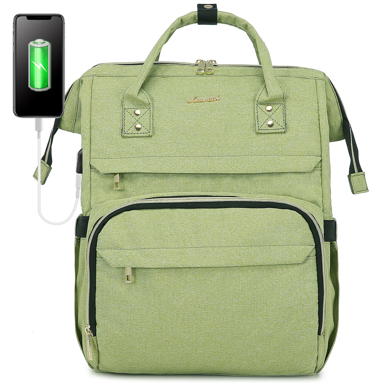 LOVEVOOK Laptop Backpack 13-17" USB Travel School Bag for Women Business