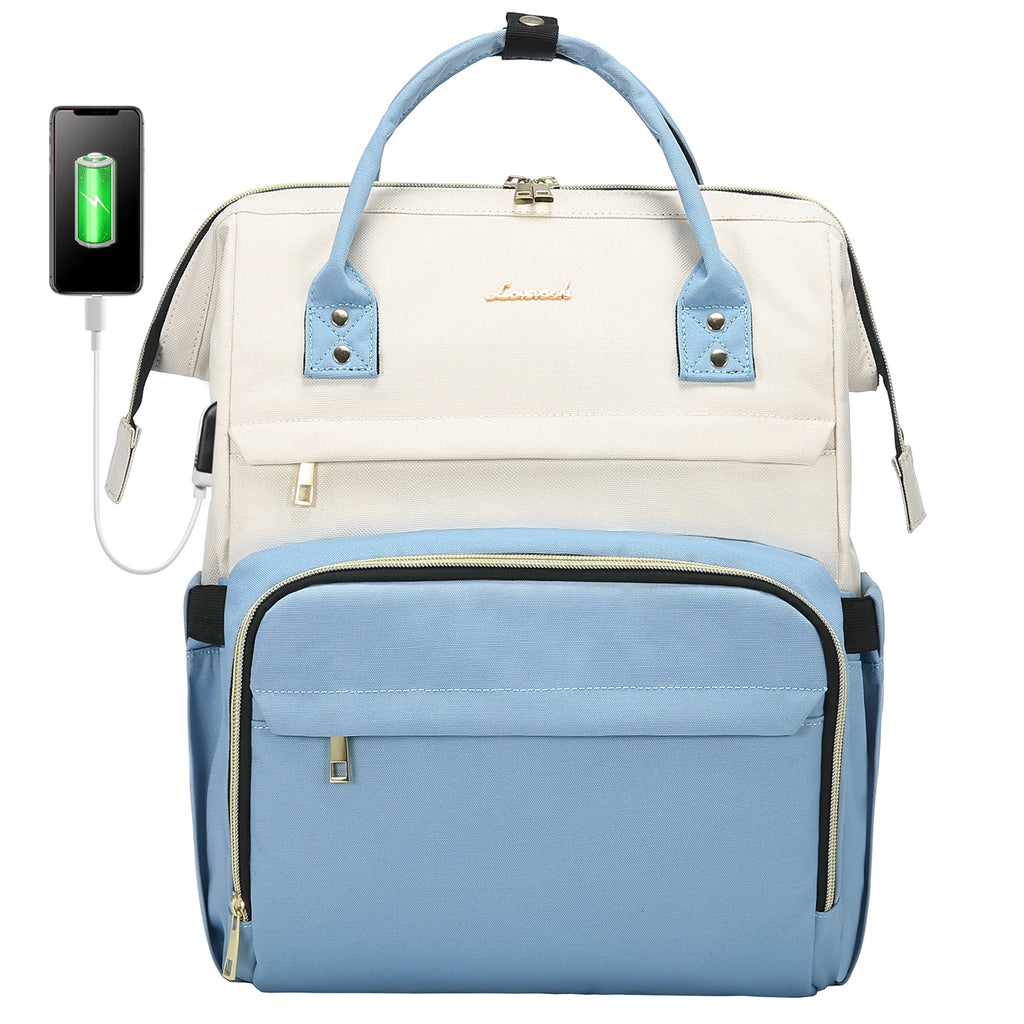 Lovevook 2024 14 15.6 17 Inch Large Cute Laptop Backpack for Women Oxford Waterproof Travel School Work Bag Luxury Lady Backpack