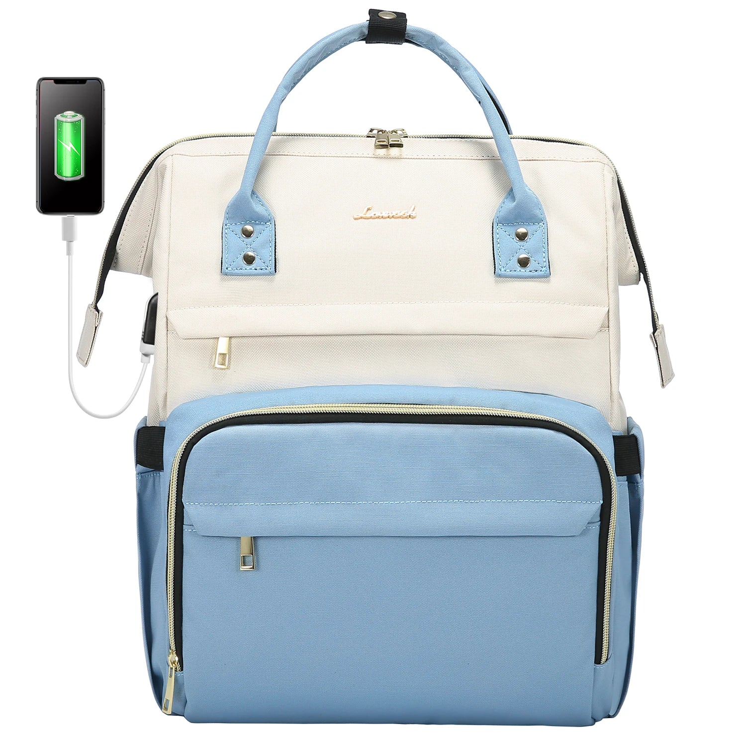 Lovevook 2024 14 15.6 17 Inch Large Cute Laptop Backpack for Women Oxford Waterproof Travel School Work Bag Luxury Lady Backpack