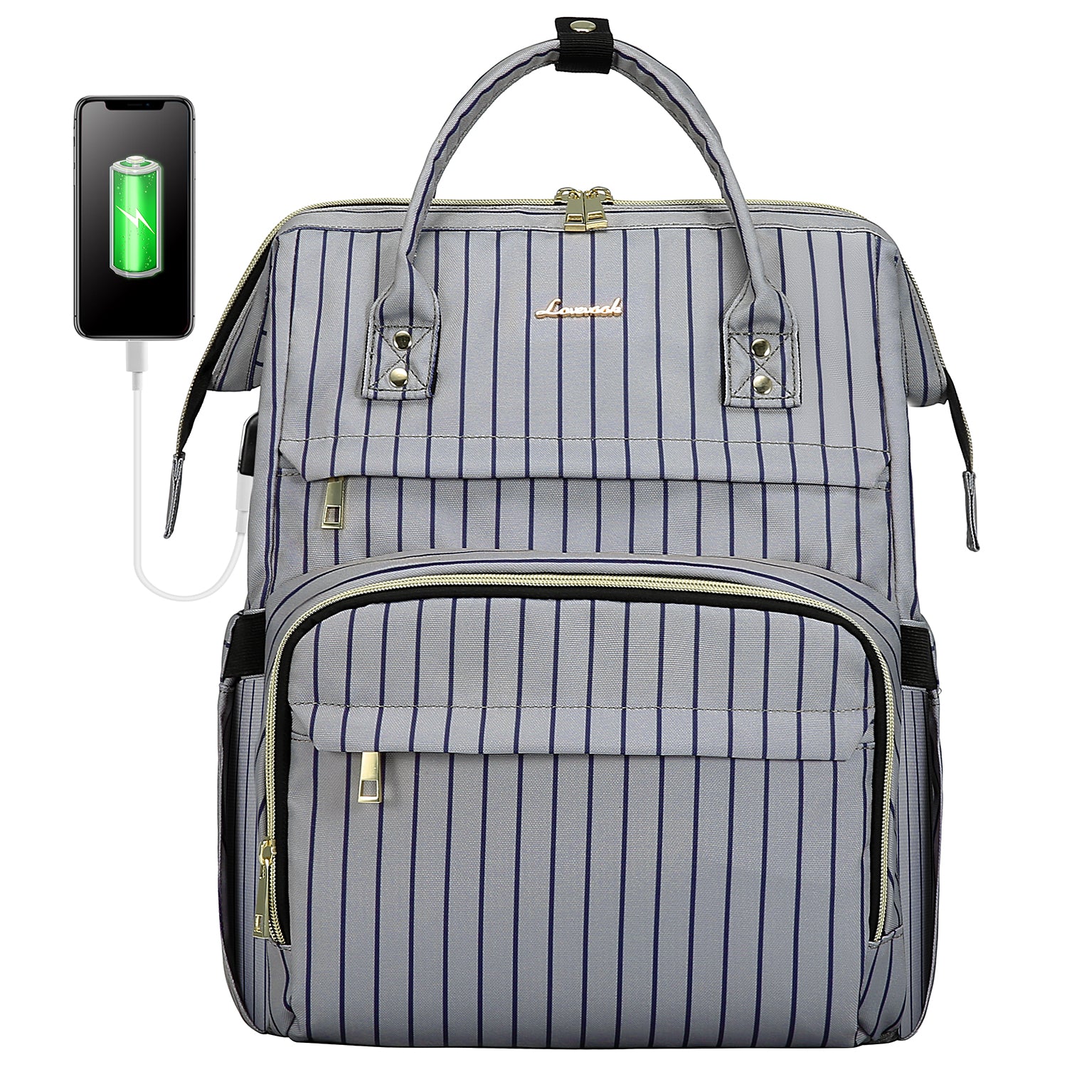 LOVEVOOK Laptop Backpack 13-17" USB Travel School Bag for Women Business