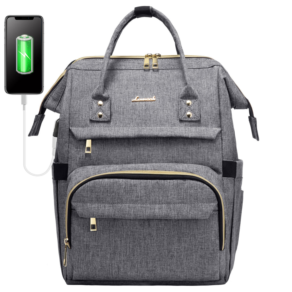 LOVEVOOK Laptop Backpack 13-17" USB Travel School Bag for Women Business