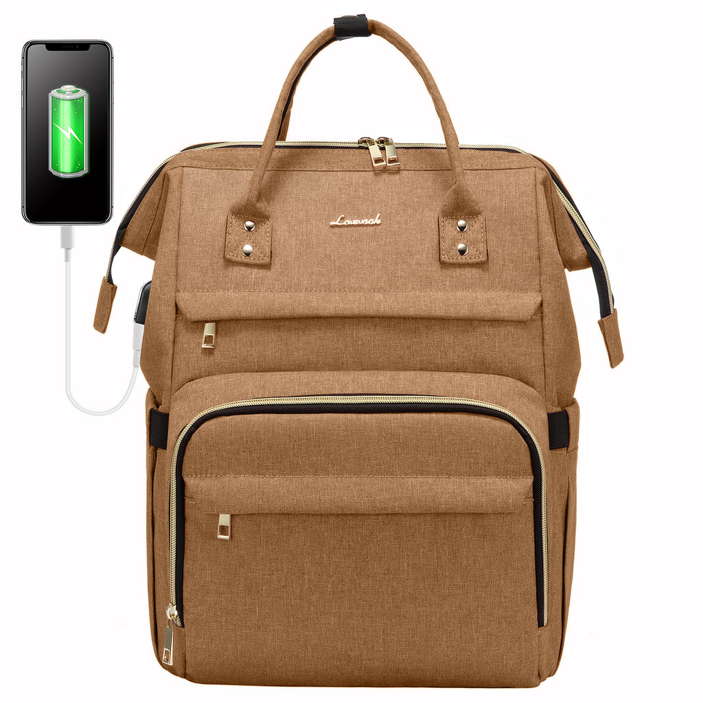 LOVEVOOK Laptop Backpack 13-17" USB Travel School Bag for Women Business
