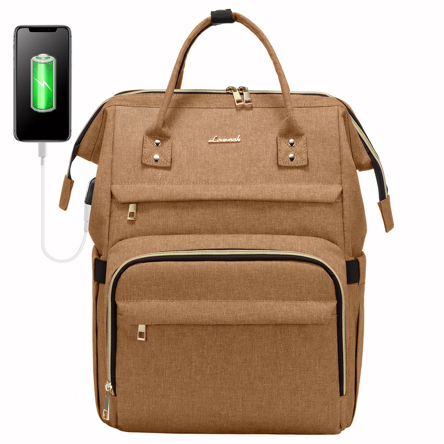 LOVEVOOK Laptop Backpack 13-17" USB Travel School Bag for Women Business