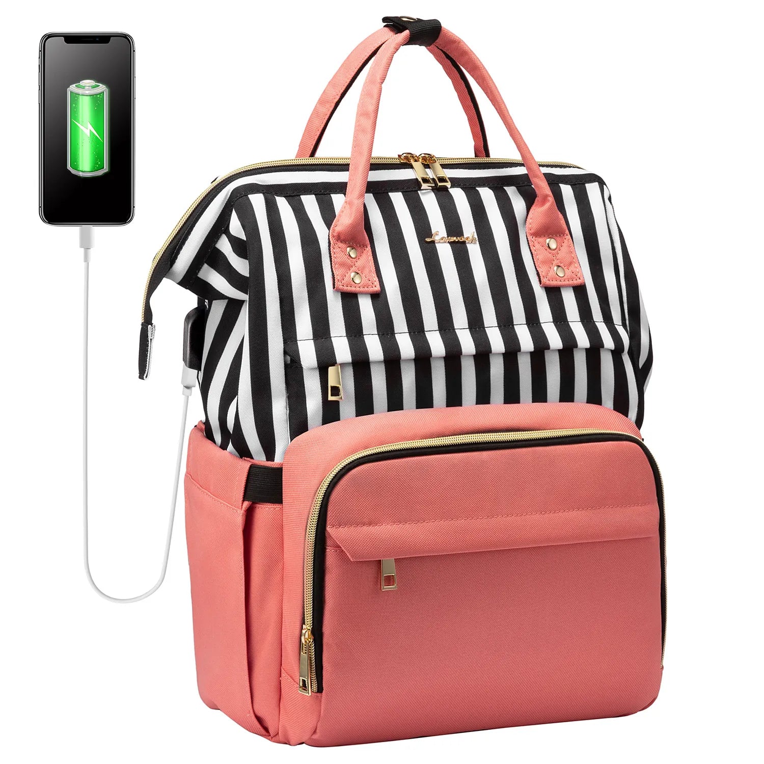 Lovevook 2024 14 15.6 17 Inch Large Cute Laptop Backpack for Women Oxford Waterproof Travel School Work Bag Luxury Lady Backpack
