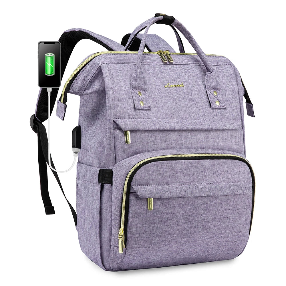 Lovevook 2024 14 15.6 17 Inch Large Cute Laptop Backpack for Women Oxford Waterproof Travel School Work Bag Luxury Lady Backpack